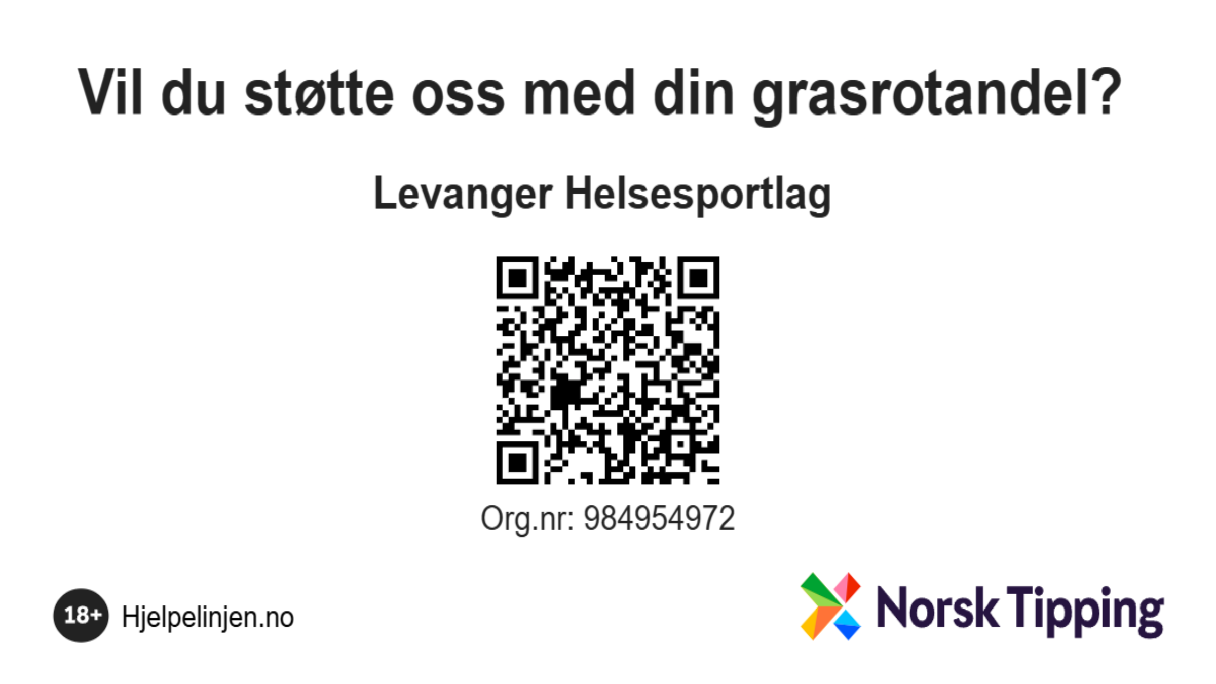 Grasrotandelen - Støtt oss